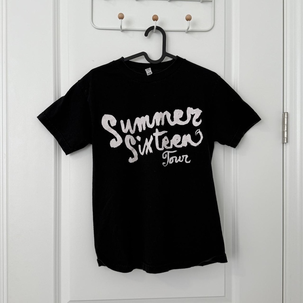 Alstyle Black Tee with White "Summer Sixteen Tour" Graphic